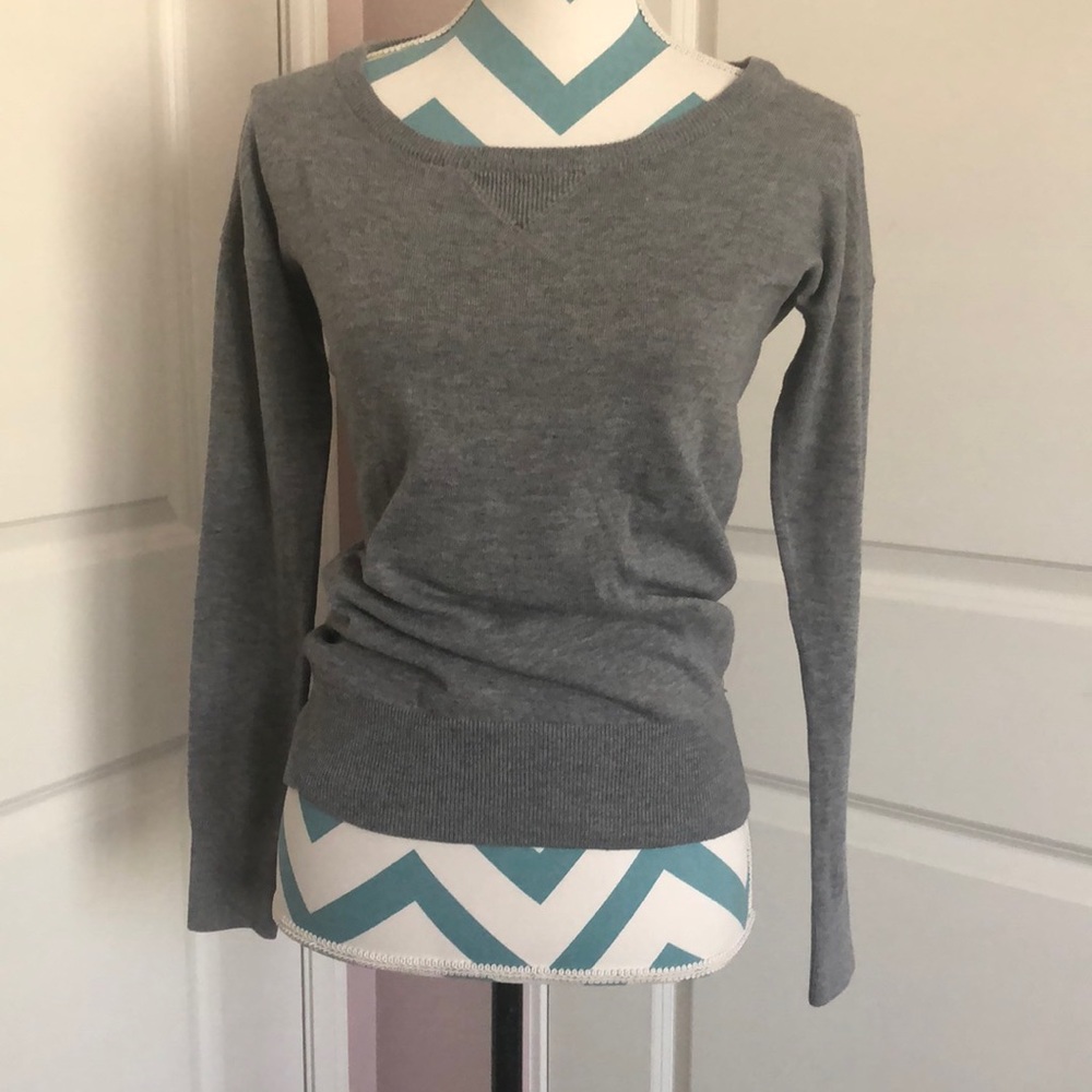 Poof Gray sweater. Great quality, hardly was worn.
